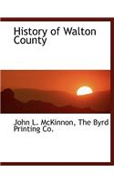 History of Walton County