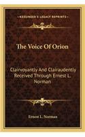 The Voice of Orion