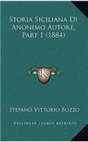 Storia Siciliana Di Anonimo Autore, Part 1 (1884)