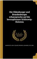 Oldenburger und Brandenburger erbansprüche auf die herzogthümer Schleswig-Holstein