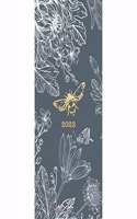 Floral Bee Slim Diary 2023