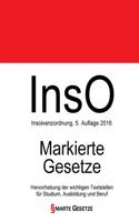 Inso 2016, Markierte Gesetze, Smarte Gesetze, Insolvenzordnung, 5. Auflage 2016