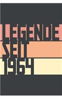 Legende seit 1964: ein Geschenk für legendäre Menschen,120-zeiliges Notizbuchjournal (15x23cm), German Edition.