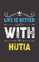 Life Is Better With Hutia: Funny Hutia Lovers Gifts Lined Journal Notebook 6x9 120 Pages