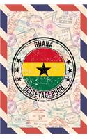 Ghana Reisetagebuch: A5 Reise Journal I Notizbuch I Urlaubs Planer I Road trip Planer I Travel notebook I 6X9 Pocket journal I Geschenk für Backpacker