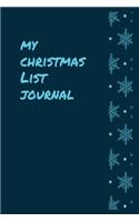 My Christmas List Journal