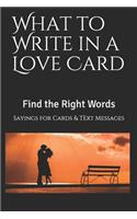 What to Write in a Love Card