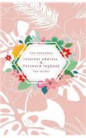 The Peersonal Internet Address & Password Logbook Top secret