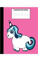 Unicorn Composition Book: Unicorn Composition Notebook. 132 Pages Wide Ruled 7.5x9.25". Unicorn Notebook