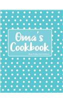 Oma's Cookbook Blue Polka Dot Edition