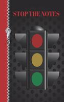 Stop the Notes: Traffic Light College Ruled Composition Writing Notebook