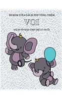 Sách tô màu cho trẻ 4-5 tuổi (Voi)