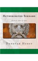 Hetherington Surname