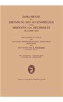 Dokumente Zur Erfindung Des Augenspiegels Durch Hermann Von Helmholtz Im Jahre 1850