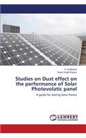 Studies on Dust effect on the performance of Solar Photovolatic panel