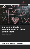 Current or Modern Mathematics