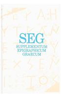 Supplementum Epigraphicum Graecum, Consolidated Index for Volumes XXXVI-XLV (1986-1995)