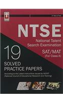 NTSE National Talent Search Examination SAT/MAT (For Class-X) 19 Solved Practice Papers
