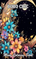 Boho Chic Moon Coloring Book