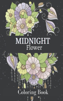 Midnight Flower Coloring Book