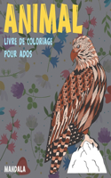 Livre de coloriage pour ados - Mandala - Animal