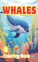 Whales Coloring Book