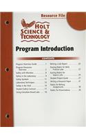 Holt Science & Technology Resource File: Program Introduction