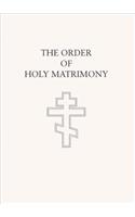 The Order of Holy Matrimony