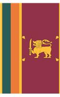 Sri Lanka Travel Journal - Sri Lanka Flag Notebook - Sri Lankan Flag Book