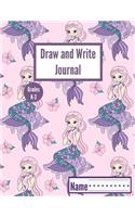 Draw & Write Journal Grades K-2: Primary Composition Notebook Story Paper with Dotted Midline Writing & Picture Space: 6x9 Inch, 120 Pages
