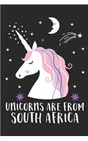 Unicorns Are From South Africa: A Blank Lined Journal for Sightseers Or Travelers Who Love This Country. Makes a Great Travel Souvenir.