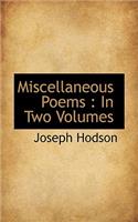 Miscellaneous Poems