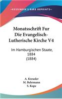 Monatsschrift Fur Die Evangelisch-Lutherische Kirche V4