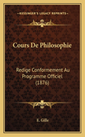 Cours De Philosophie