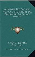 Annuaire Des Artistes Francais, Statistique Des Beaur-Arts En France