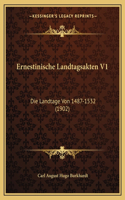 Ernestinische Landtagsakten V1