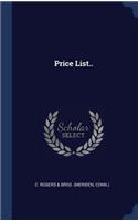 Price List..