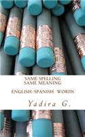 Same Spelling Same meaning