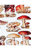 Journaling Notebook (Mushrooms Version 1, 8.5" x 11" Edition)