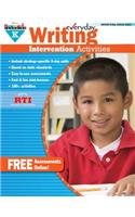 Everyday Writing Intervention Activities Grade K Book Teacher Resource