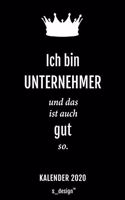 Kalender 2020 für Unternehmer