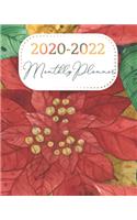 2020-2022 Monthly Planner: Three Year 36 Months Calendar Agenda, Monthly Weekly Yearly Notebook Planner Organizer Schedule With Inspirational Quotes and Holidays, Floral Chris