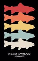 Fishing Notebook 120 Pages: 6"x 9'' Lined Paperback Brook Trout Fish-ing Freshwater Game Fly Journal Composition Notes Day Planner Notepad Log-Book Paper Sheets School