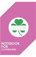 Notebook for cloverleaves