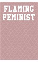 Flaming Feminist: Guitar Tab Notebook 6"x9" 120 Pages