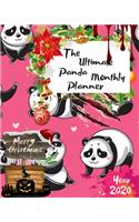 The Ultimate Merry Christmas Panda Monthly Planner Year 2020: Best Gift For All Age, Keep Track Planning Notebook & Organizer Logbook For Weekly And Monthly Purpose To Create, Schedule And Manage To Achieve You