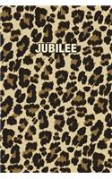Jubilee: Personalized Notebook - Leopard Print (Animal Pattern). Blank College Ruled (Lined) Journal for Notes, Journaling, Diary Writing. Wildlife Theme Des