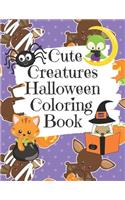 Cute Creatures Halloween Coloring Book