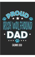 Proud Irish Wolfhound Dad Calendar 2020