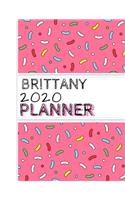 Brittany: : 2020 Personalized Planner: One page per week: Pink sprinkle design